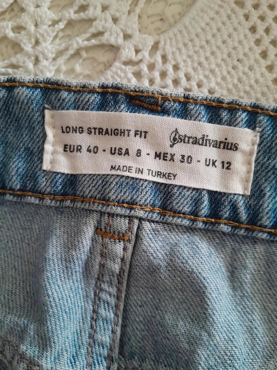 Scheurjeans, uitgesleten, Merk Stradivarius, maat 40 – photo 8